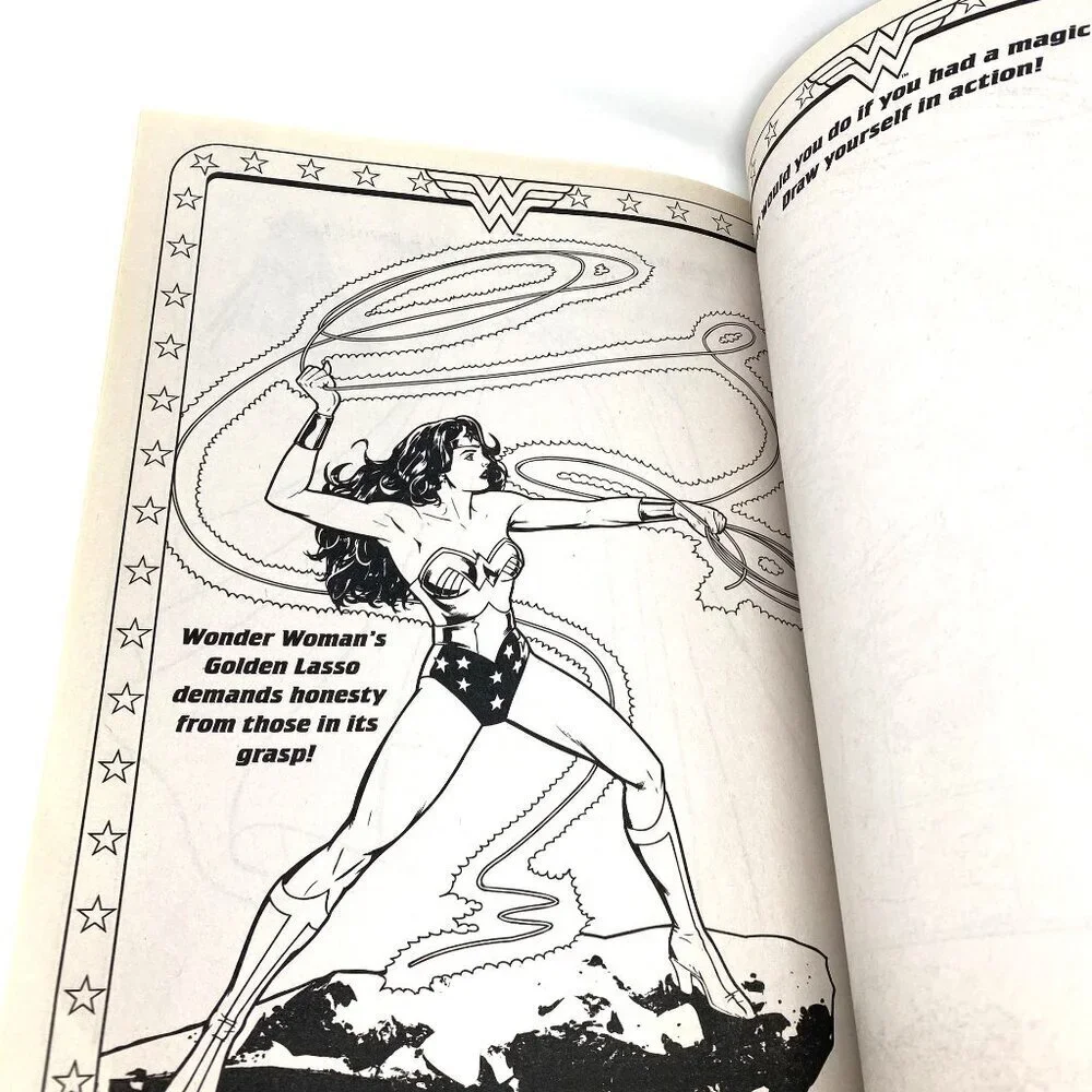Bendon DC Comics Wonder Woman Jumbo Coloring And Activity Book Kids